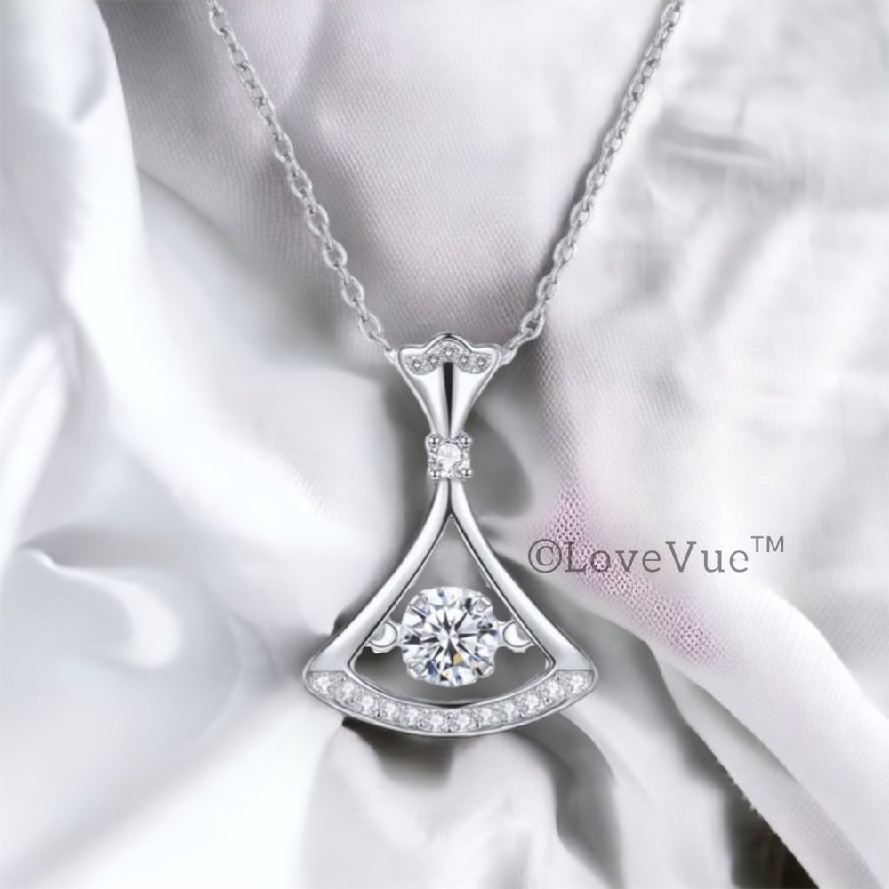 Certified 1/2ct. t.w. Diamond Dancing Princess Necklace - Picture 5 of 16